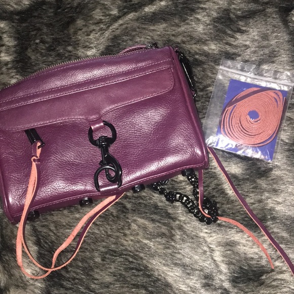 Rebecca Minkoff Dark Cherry Mini MAC NWOT - Picture 6 of 8